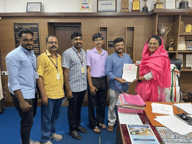 Signed a memorandum of understanding(MoU) with Hamdaz  Technologies LLP, a startup company established by Mr.Jishad Mohammed T.V,an Alumnus of the ECE Department on 29/7/2024