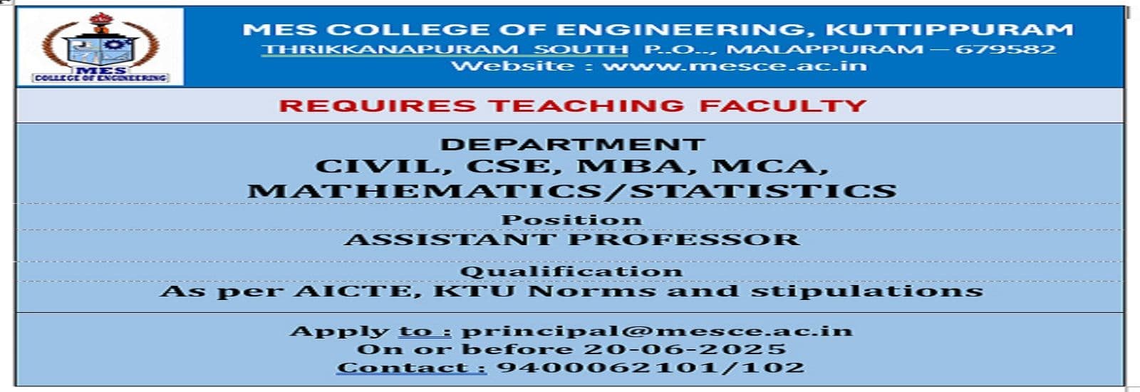 JOB OPENING