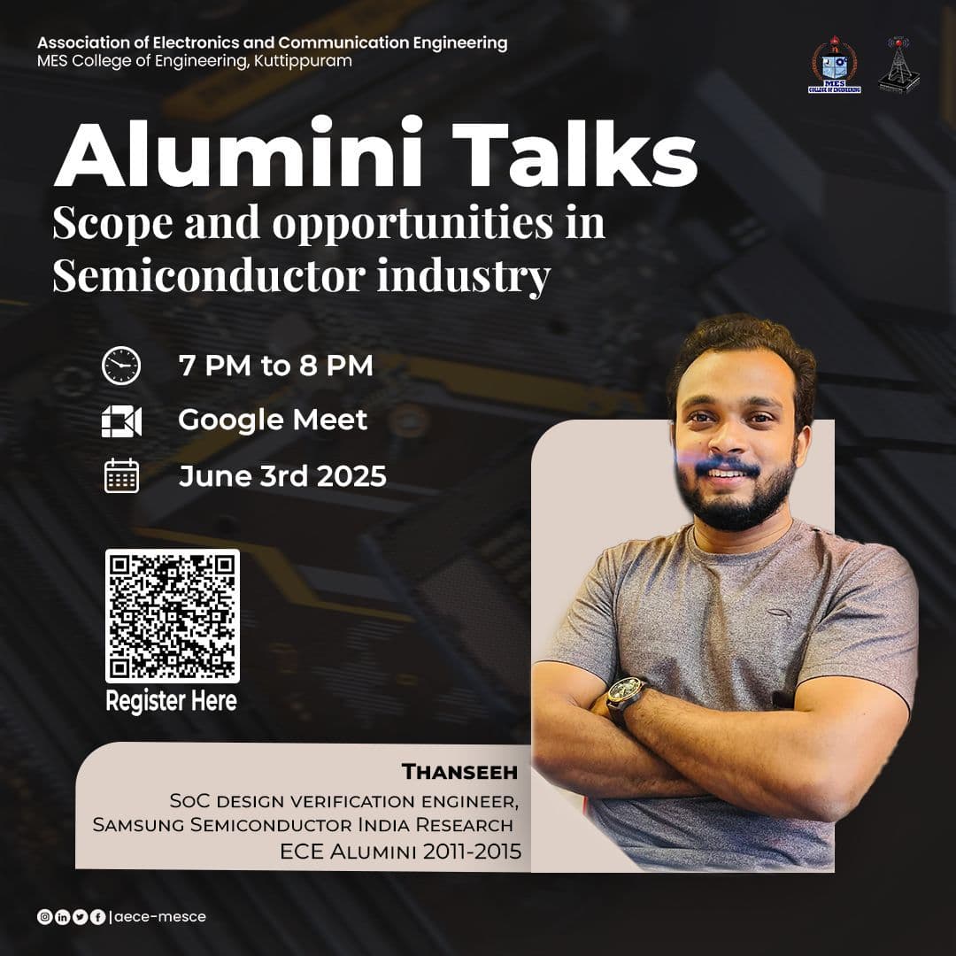 SCOPE & OPPORTUNITIES IN SEMICONDUCTOR INDUSTRY- ALUMINI TALKS